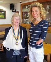 Olivia Giles with President Margaret